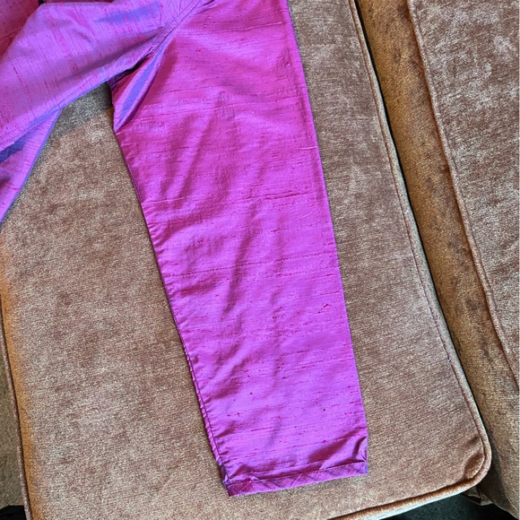 Chico’s pink 100% silk blouse size 2 (12) regular. - Picture 5 of 9